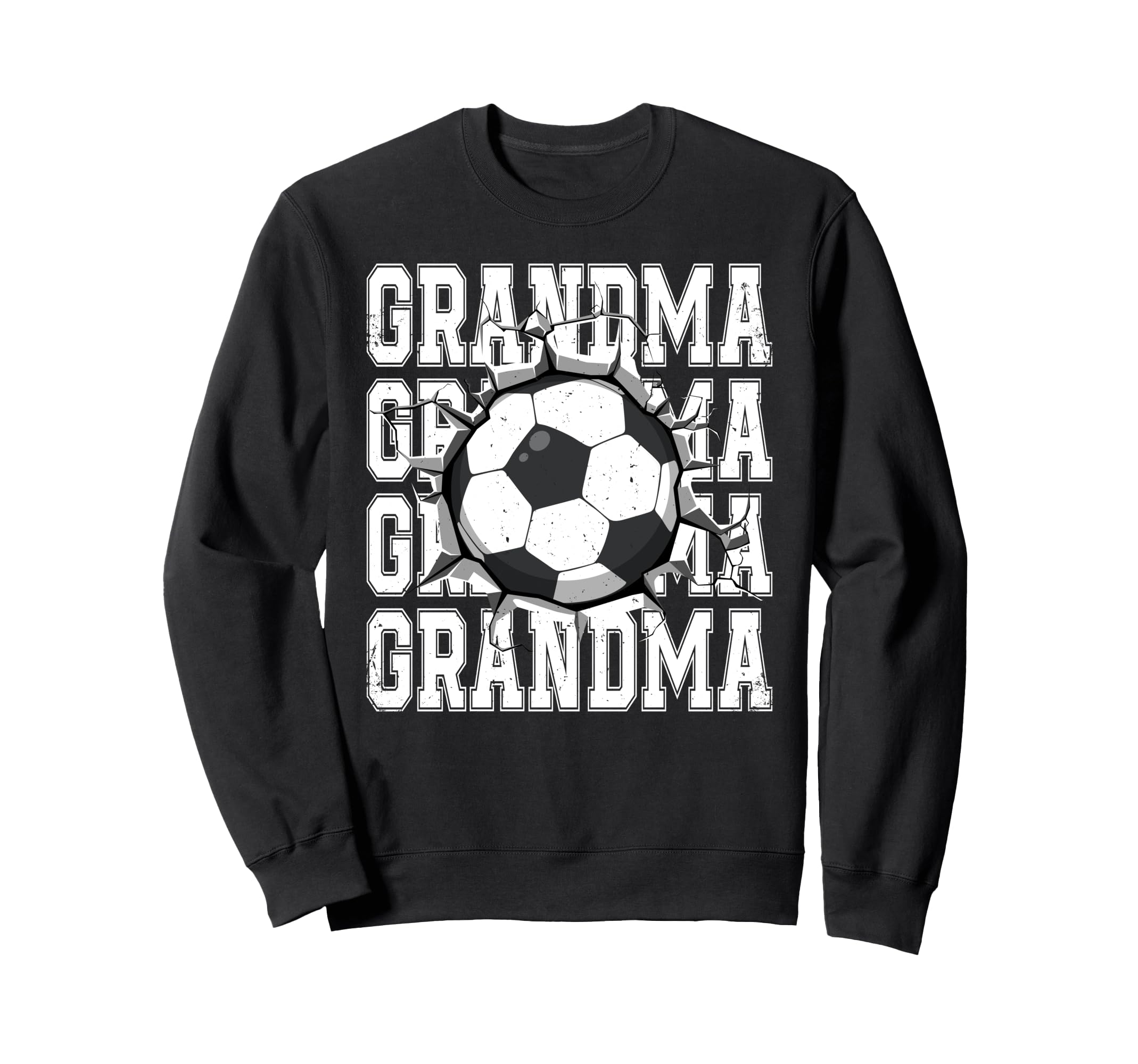 Soccer Grandma Cracked Wall Family Sweatshirt - Novelty Apparel Men Women