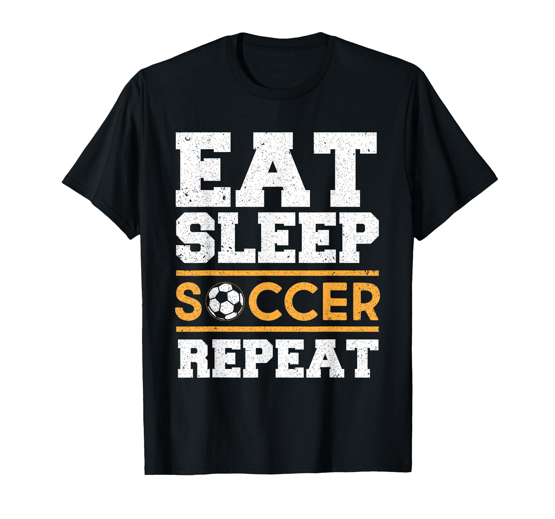 Eat Sleep Soccer Repeat Soccer Player T-Shirt - Minimalist Print Men Women