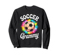 Soccer Grammy Grandma Tie Dye Sweatshirt - Custom Art Print Unisex