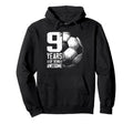 9Th Birthday Soccer Player Football 9 Hoodie - Aesthetic Graphic Men Women
