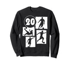 20Th Birthday Soccer Player Sweatshirt - Minimalist Print Men Women