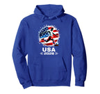 American Flag Soccer Soccer 2028 Hoodie - Trendy Graphic Unisex