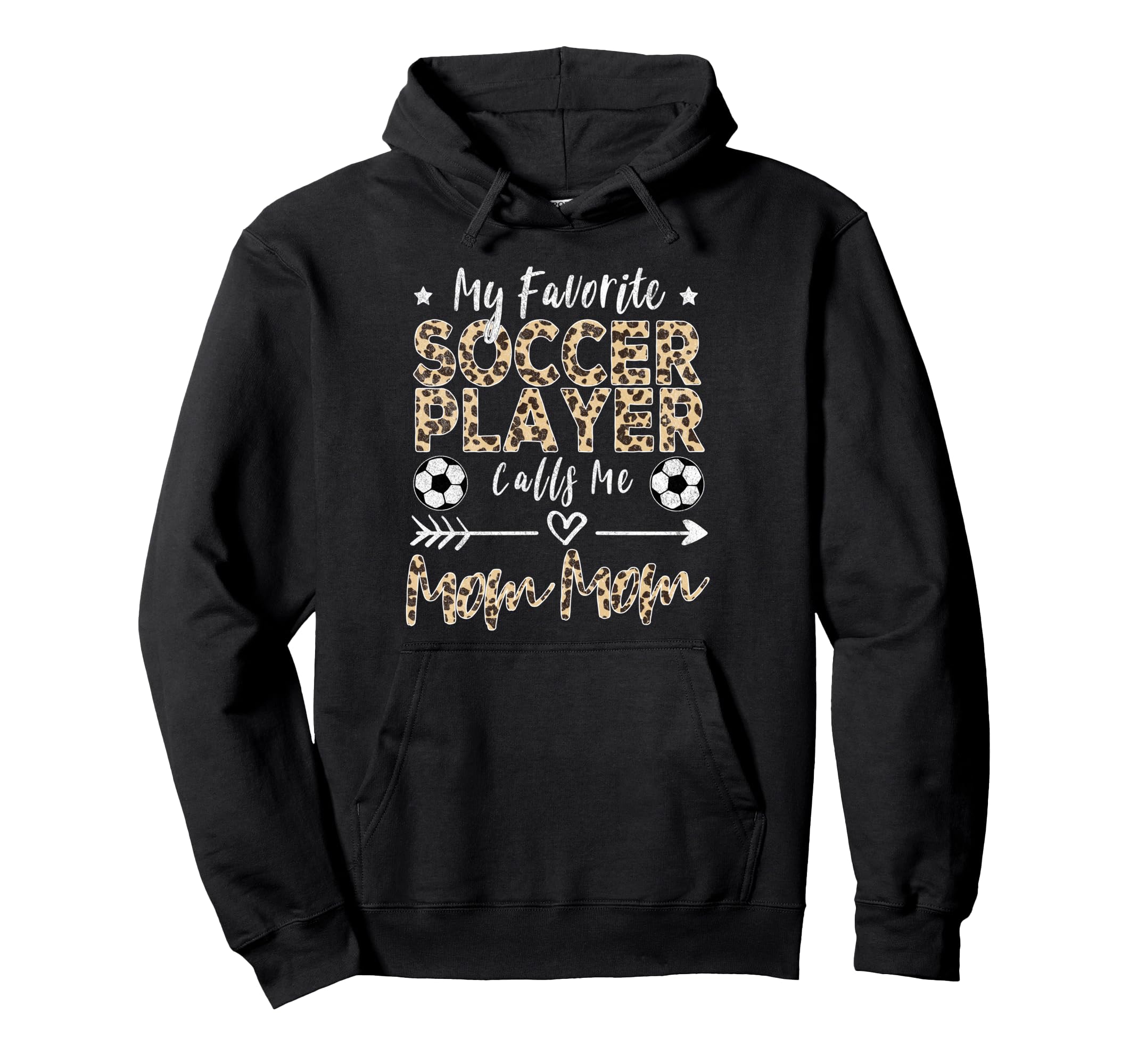 My Favorite Soccer Player Calls Me Hoodie - Aesthetic Graphic for Adults