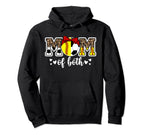 Mom Both Softball Soccer Mom Soccer Hoodie - Aesthetic Graphic Unisex