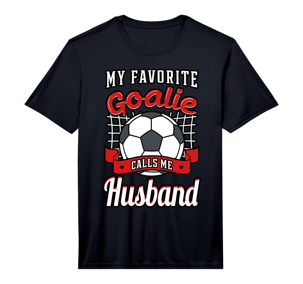 My Favorite Goalie Calls Me Husband T-Shirt - Trendy Graphic for Adults