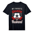 My Favorite Goalie Calls Me Husband T-Shirt - Trendy Graphic for Adults