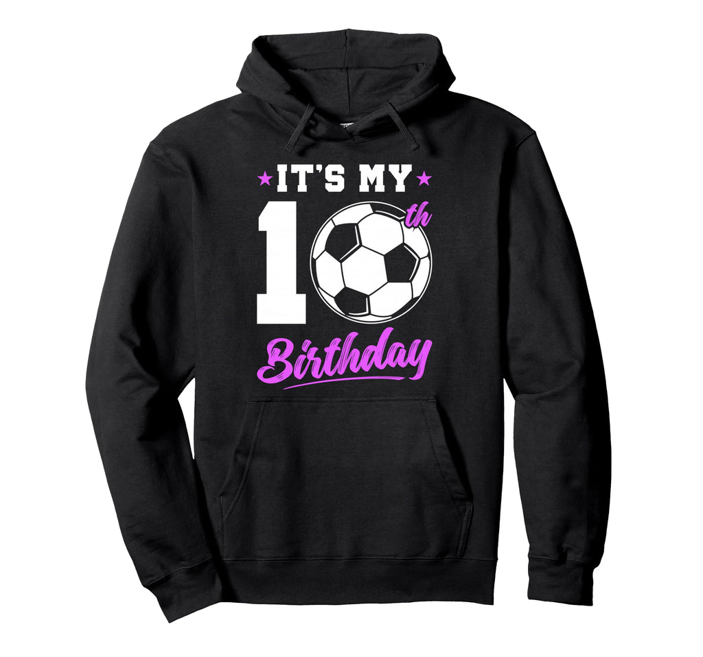 10 Years Old 10Th Birthday Gift Soccer Hoodie - Minimalist Print Unisex