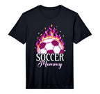 Mens Soccer Mommy Womens Soccer T-Shirt - Fun Novelty Design Men Women