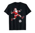 Santa Claus Playing Soccer Family Pajamas T-Shirt - Unique Graphic Unisex