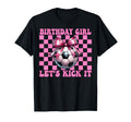 Birthday Lets Kick It Soccer Mom Mama T-Shirt - Novelty Apparel for Adults