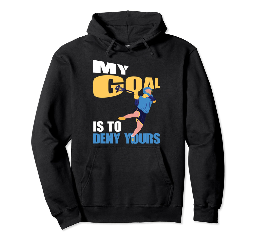 Funny Lacrosse Player Lacrosse Goalie Hoodie - Trendy Graphic for Adults
