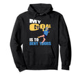 Funny Lacrosse Player Lacrosse Goalie Hoodie - Trendy Graphic for Adults