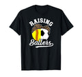 Raising Ballers Soccer Softball Mom T-Shirt - Graphic Print Men Women