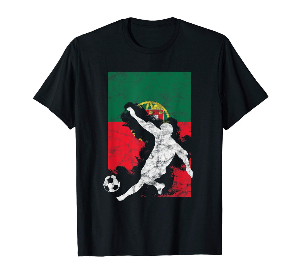 Portugal Flag Soccer Jersey Football T-Shirt - Minimalist Print Men Women