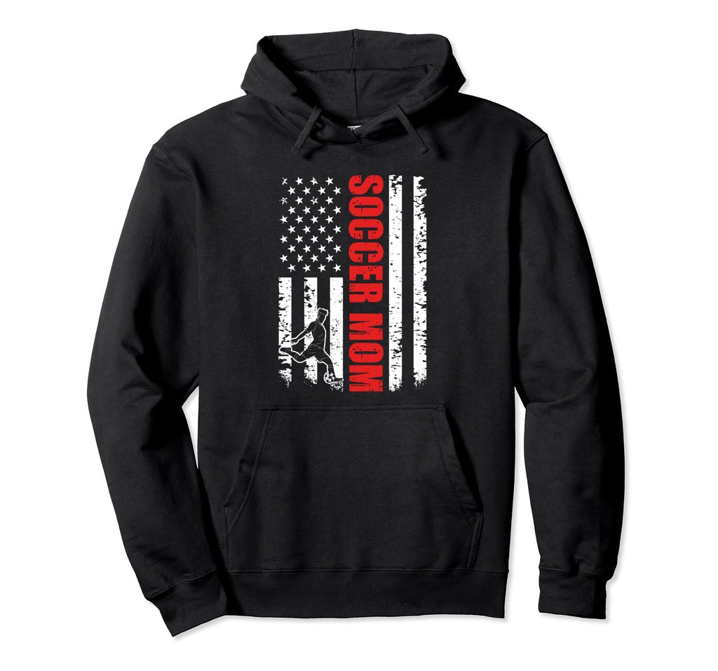 Mother Soccer Mom Sport Fan Usa Hoodie - Casual Everyday Wear for Adults