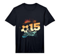 15Th Birthday Soccer Player Football T-Shirt - Aesthetic Graphic Men Women