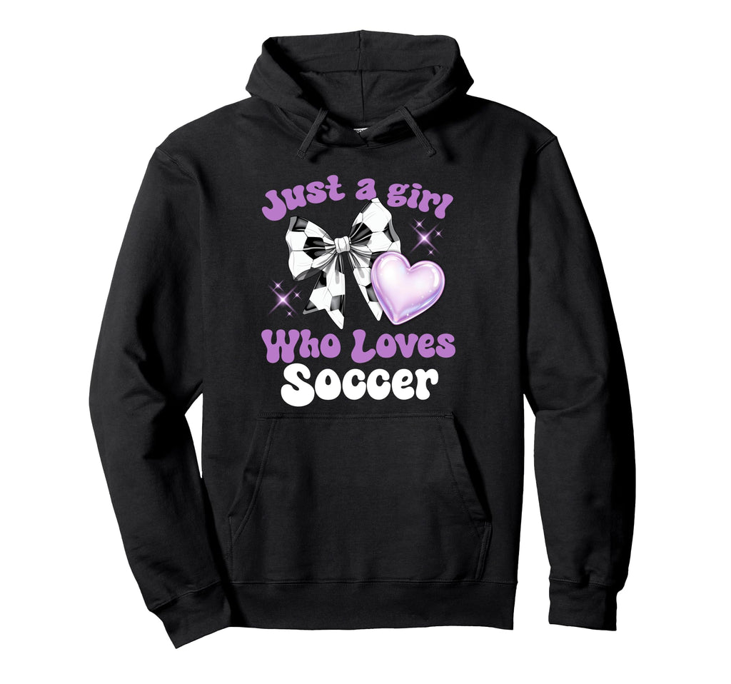 Just Who Loves Soccer Matching Soccer Hoodie - Trendy Graphic Men Women