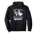 Just Who Loves Soccer Matching Soccer Hoodie - Trendy Graphic Men Women