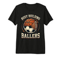 Funny Busy Raising Ballers Football T-Shirt - Fun Novelty Design Unisex