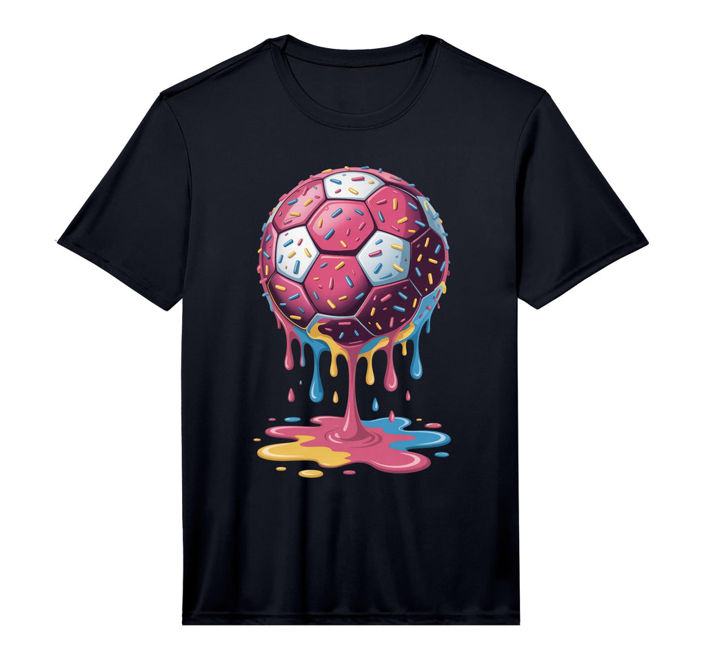 Soccer Ball Drip Ice Cream Drip Game T-Shirt - Streetwear Style Men Women