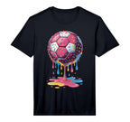 Soccer Ball Drip Ice Cream Drip Game T-Shirt - Streetwear Style Men Women