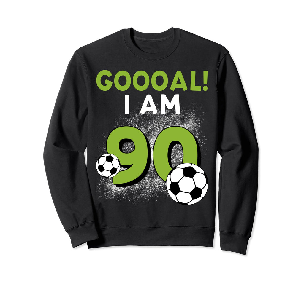 90Th Birthday Soccer Theme 90Year Sweatshirt - Trendy Graphic Men Women
