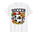 Soccer Nonni Flower Mothers Day Soccer T-Shirt - Novelty Apparel Unisex
