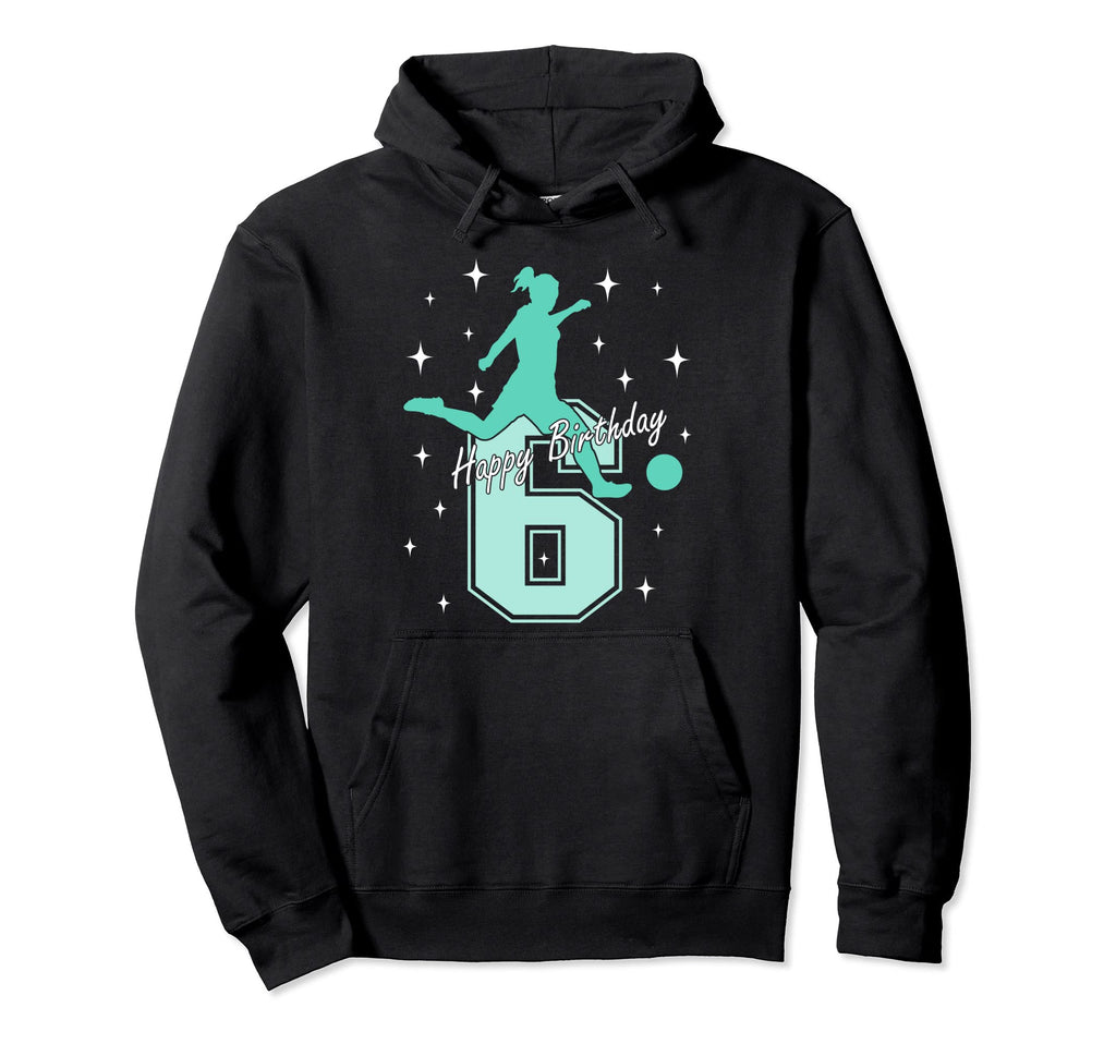 6Th Birthday Soccer Playing Hoodie - Aesthetic Graphic Men Women