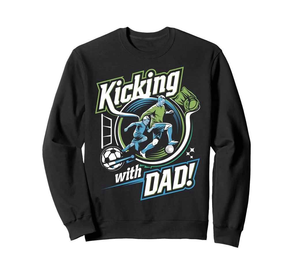 Father And Son Soccer Fun Fathers Day Sweatshirt - Custom Art Print Unisex
