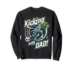 Father And Son Soccer Fun Fathers Day Sweatshirt - Custom Art Print Unisex