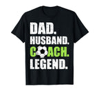 Dad Husband Coach Legend Father Papa T-Shirt - Trendy Graphic for Adults