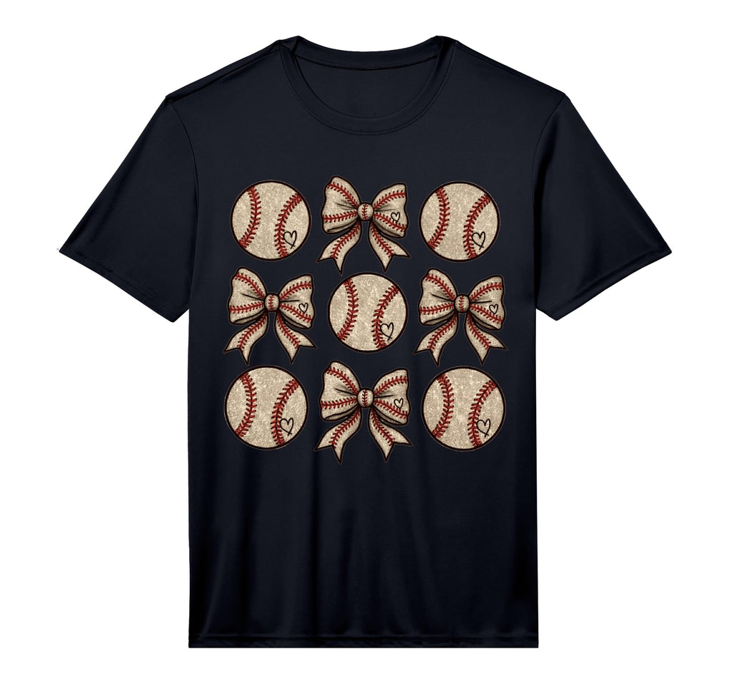 Soccer Bow Game Day Baseball Coquette T-Shirt - Custom Art Print Men Women