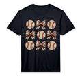 Soccer Bow Game Day Baseball Coquette T-Shirt - Custom Art Print Men Women