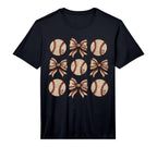 Soccer Bow Game Day Baseball Coquette T-Shirt - Custom Art Print Men Women