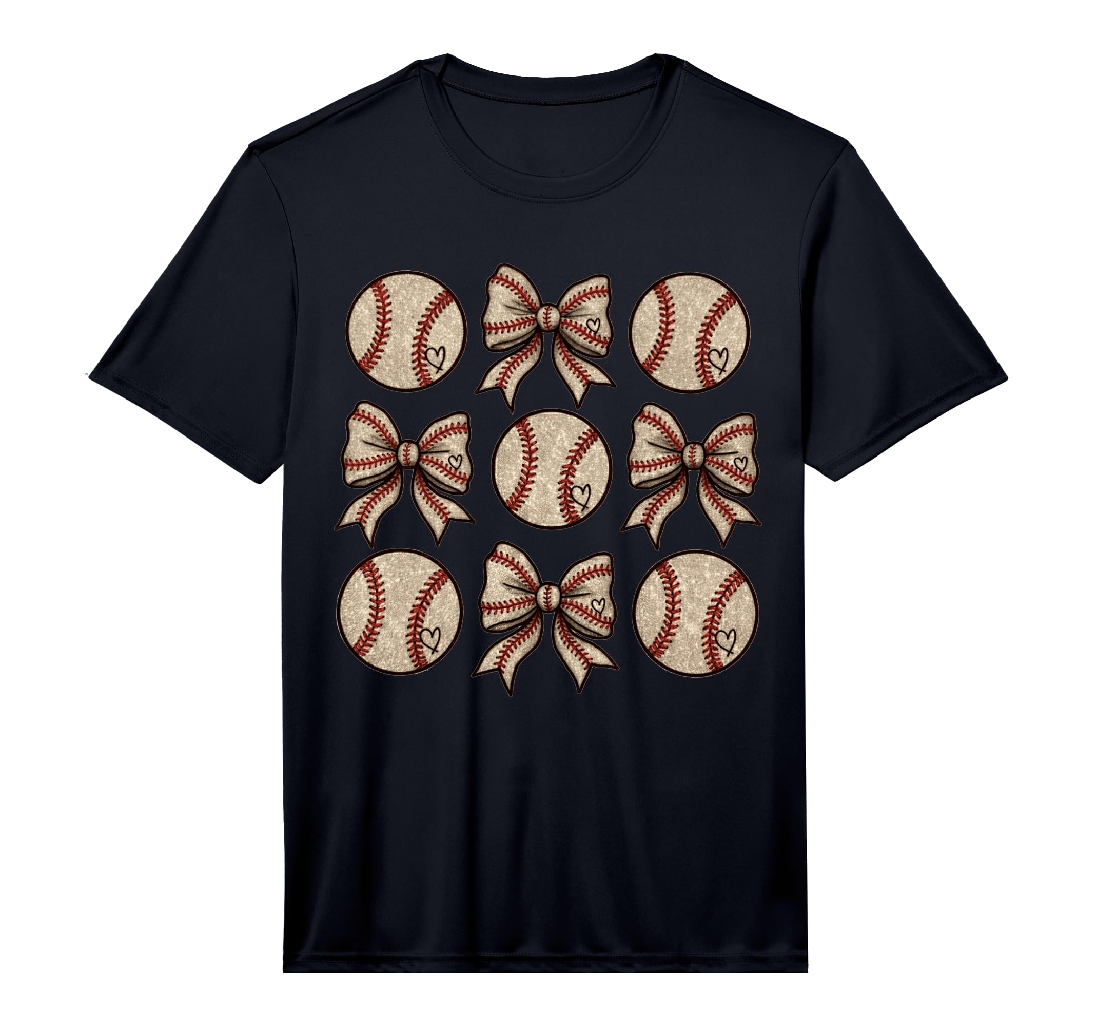 Soccer Bow Game Day Baseball Coquette T-Shirt - Custom Art Print Men Women