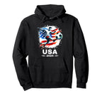 American Flag Soccer Soccer 2024 Hoodie - Custom Art Print Unisex