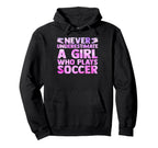 Never Underestimate Who Plays Hoodie - Casual Everyday Wear Men Women