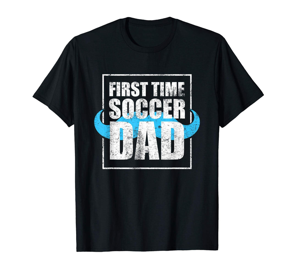 New First Time Dad To Be Usa Flags Soccer T-Shirt - Graphic Print Unisex