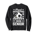 Proud Husband Soccer Senior 2026 Sweatshirt - Minimalist Print Unisex
