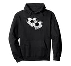 Soccer Heart Passion Sports Fan Hoodie - Novelty Apparel Unisex