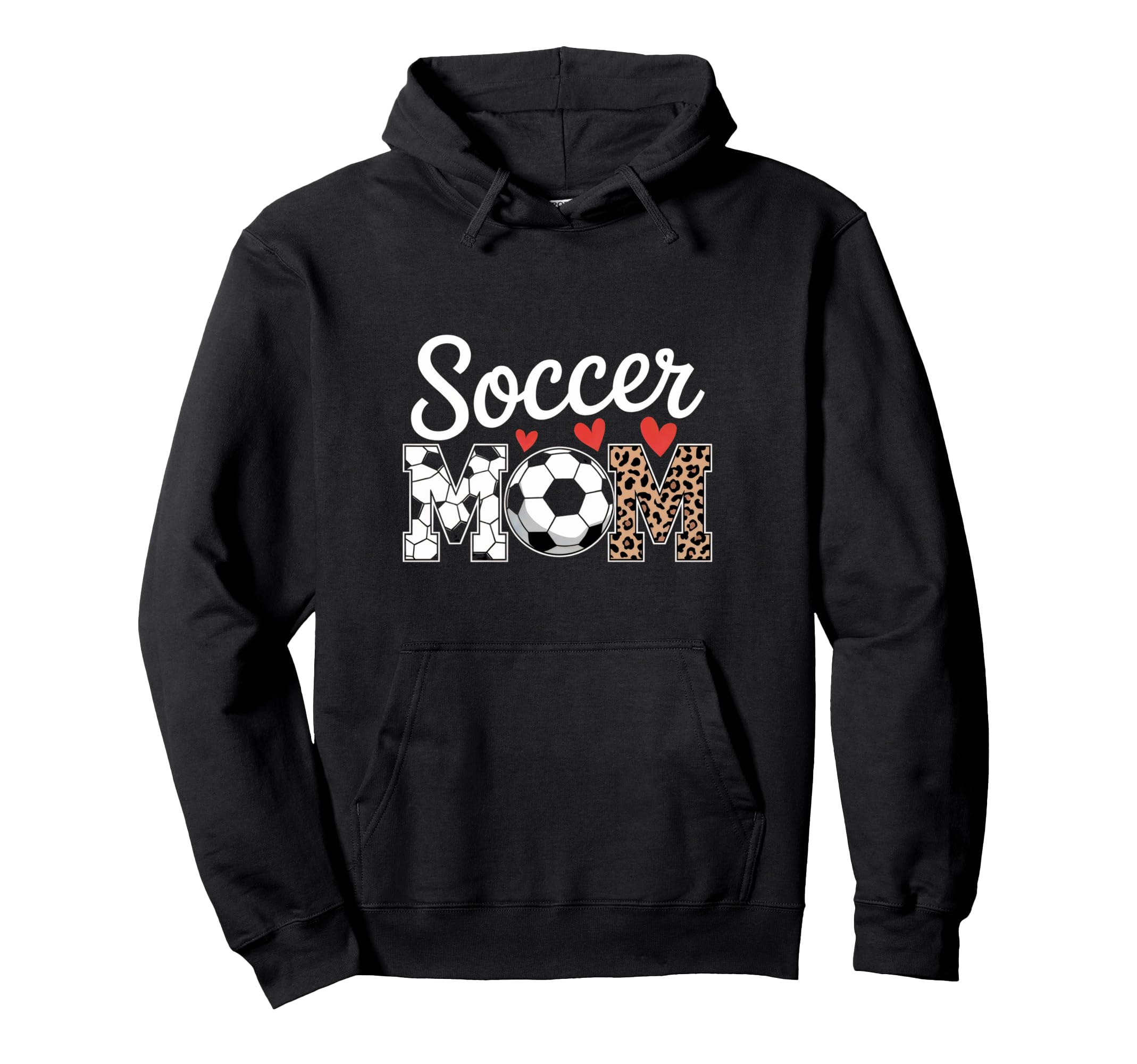 Fun Soccer Mom Hearts Hoodie - Streetwear Style Men Women