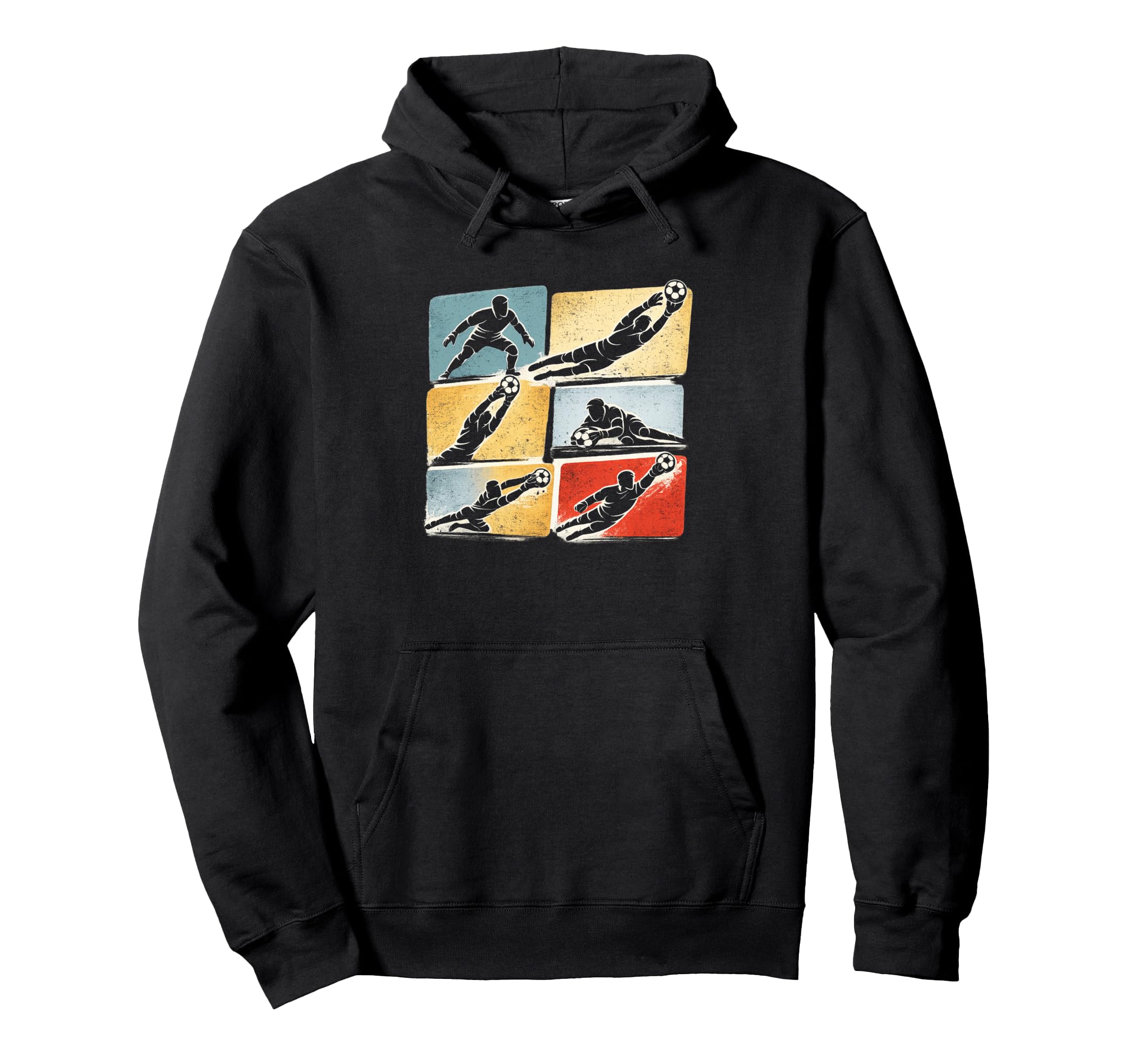 Soccer Goalie Making Saves Hoodie - Minimalist Print Unisex