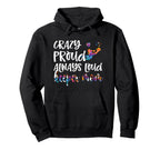 Crazy Proud Soccer Goalkeeper Mom Soccer Hoodie - Graphic Print Men Women