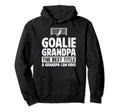 Soccer Goalie Grandpa Best Title Soccer Hoodie - Unique Graphic Men Women