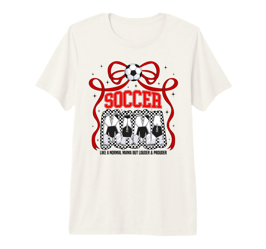 Soccer Mama Mom Coquette Soccer Lovers T-Shirt - Novelty Apparel Men Women