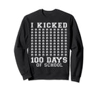 100 Days School Sports Soccer I Sweatshirt - Minimalist Print for Adults