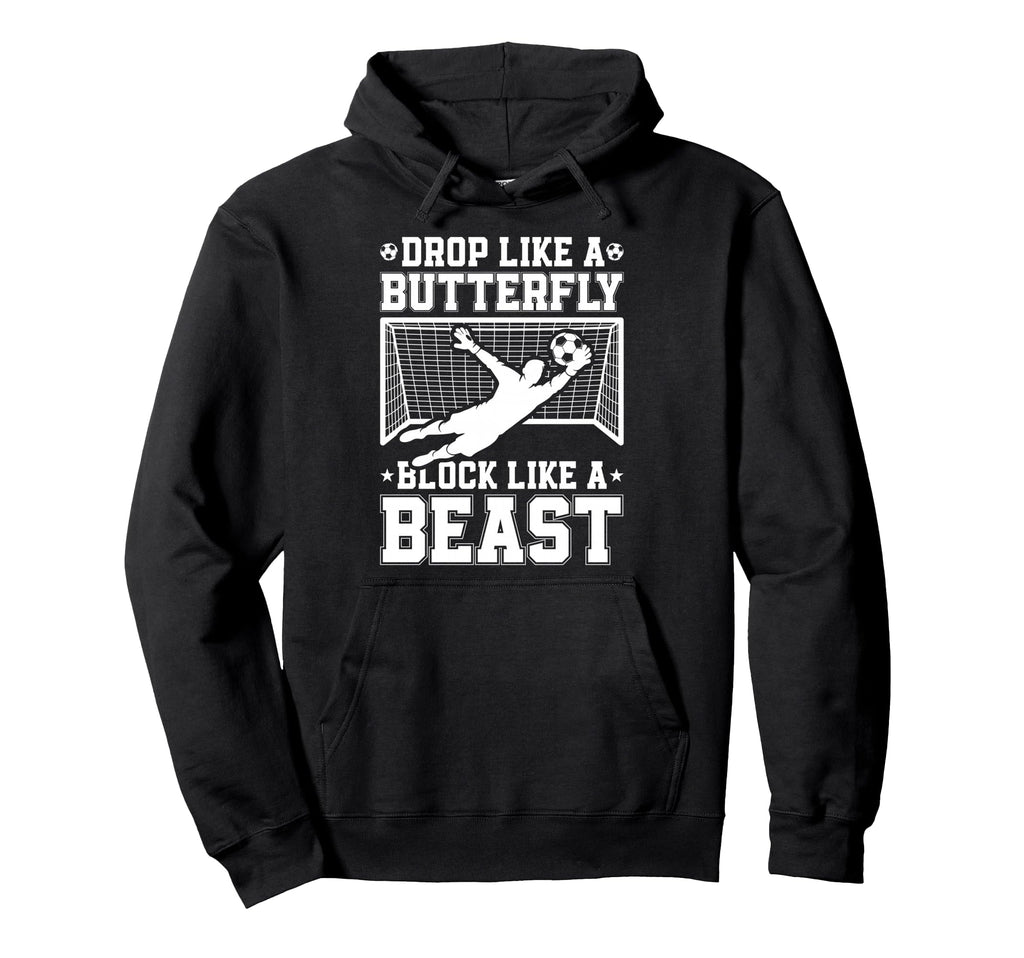 Drop Like Butterfly Block Like Hoodie - Fun Novelty Design for Adults