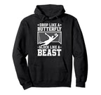 Drop Like Butterfly Block Like Hoodie - Fun Novelty Design for Adults