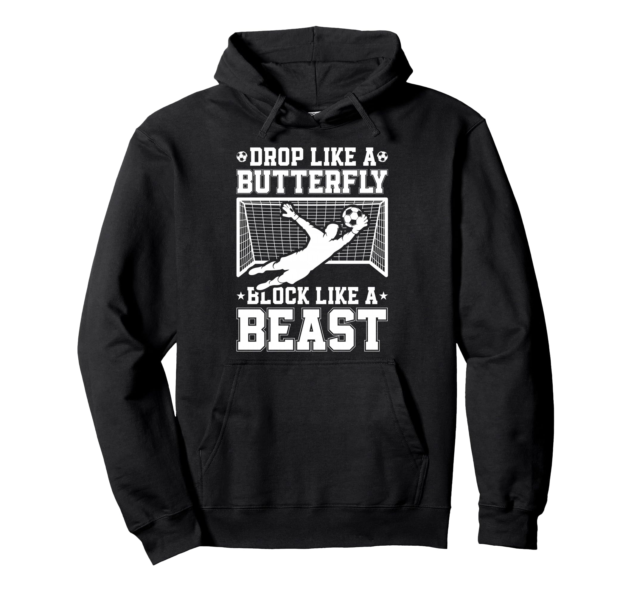 Drop Like Butterfly Block Like Hoodie - Fun Novelty Design for Adults