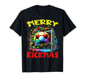 Merry Kickmas Soccer Ball Soccer T-Shirt - Minimalist Print for Adults